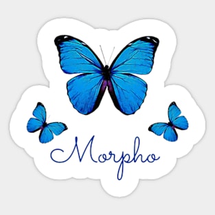 Blue butterfly Sticker